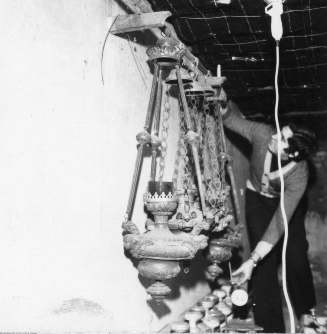 lampada pensile, serie - bottega reggiana (sec. XIX)