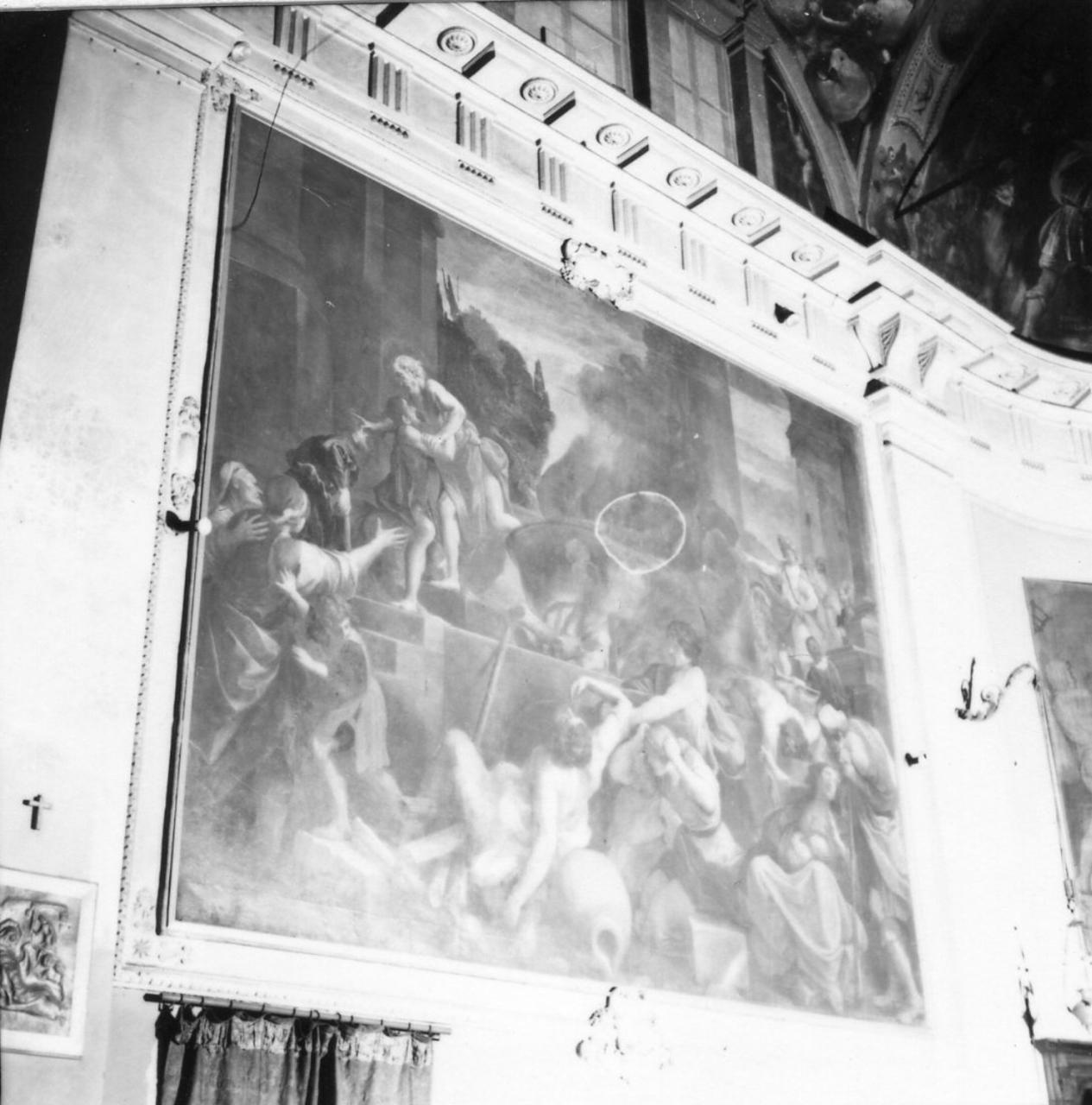 San Giovanni Evangelista immerso nell'olio bollente (dipinto) di Tiarini Alessandro (primo quarto sec. XVII)