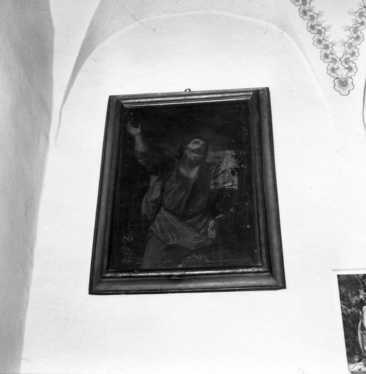 Santo in preghiera (dipinto) - ambito emiliano (fine/inizio secc. XVII/ XVIII)