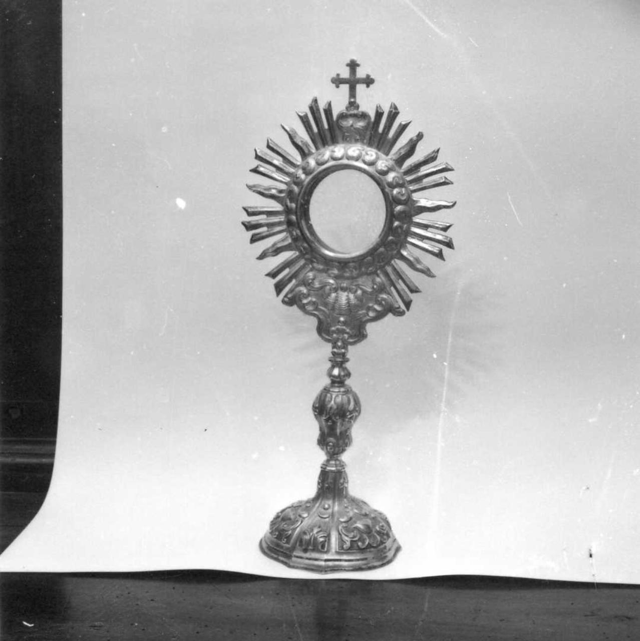 ostensorio - a raggiera - bottega emiliana (sec. XVIII)