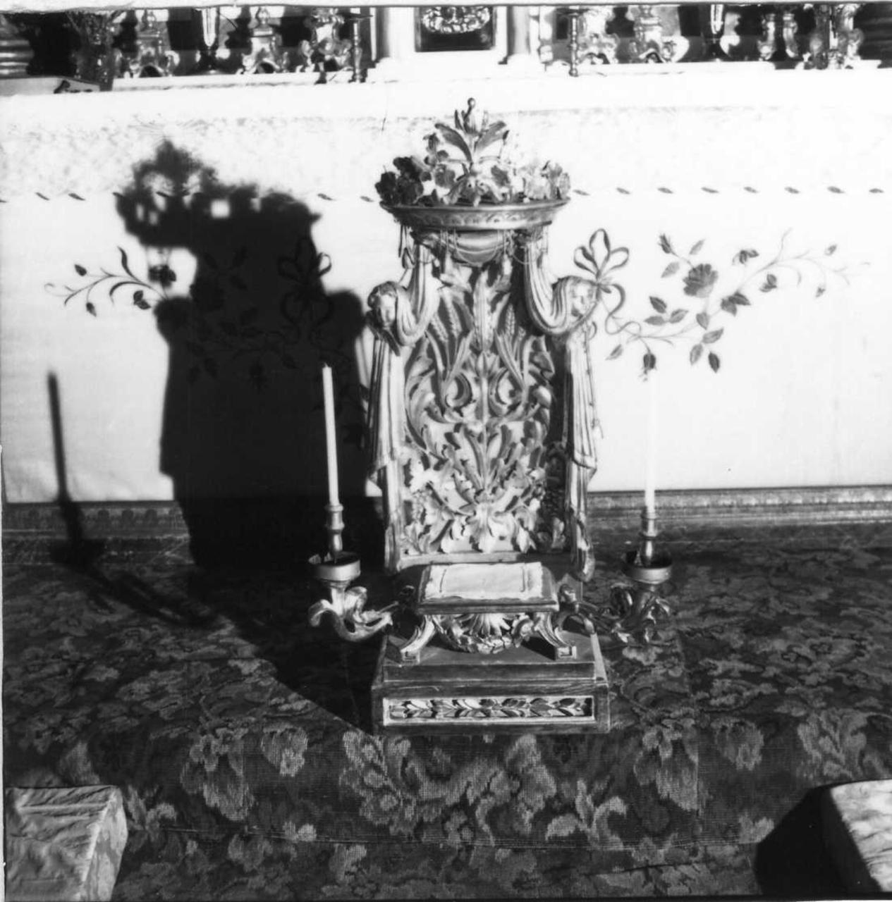 tronetto per esposizione eucaristica - a tempietto - bottega emiliana (sec. XIX)