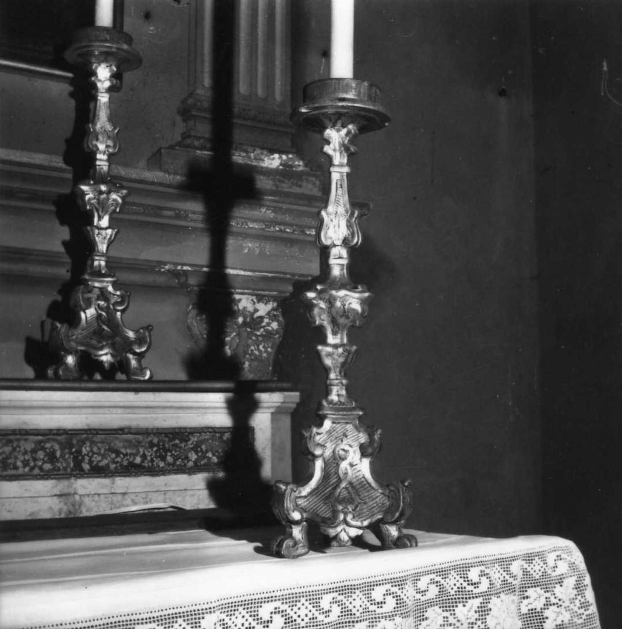 candeliere, serie - bottega emiliana (sec. XVIII)