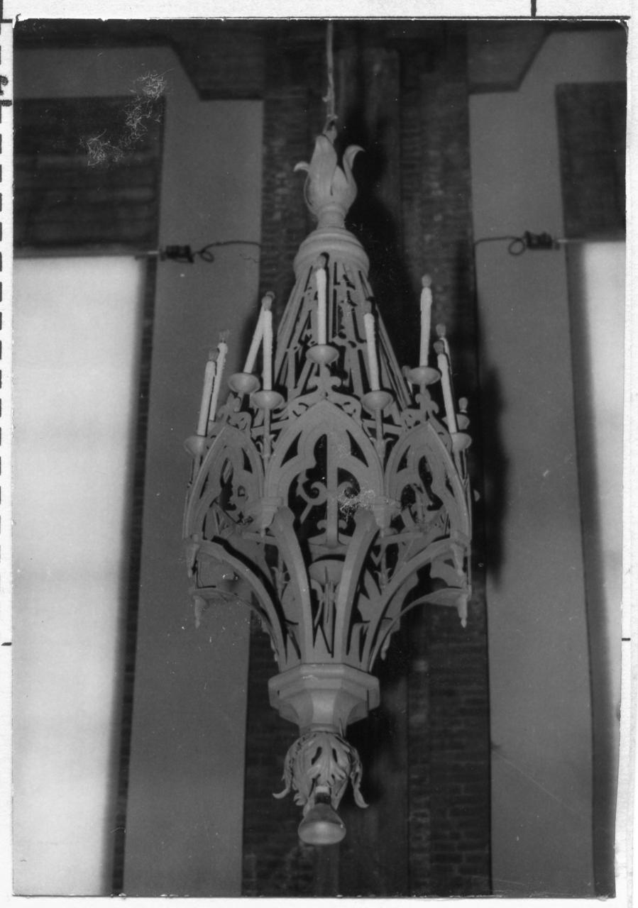 lampadario, serie - bottega modenese (inizio sec. XX)