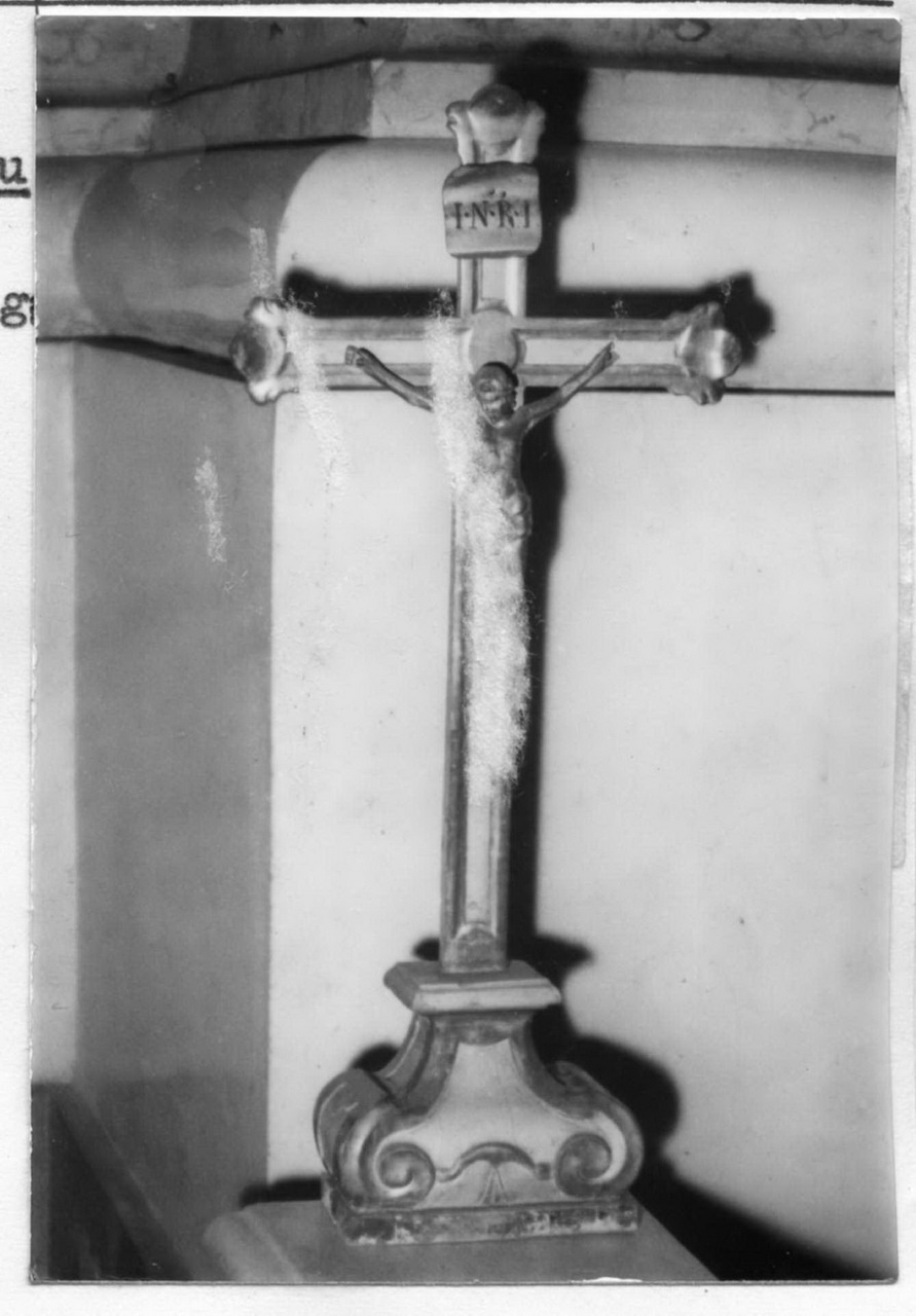 Cristo crocifisso (croce d'altare) - bottega modenese (fine/inizio secc. XVIII/ XIX)