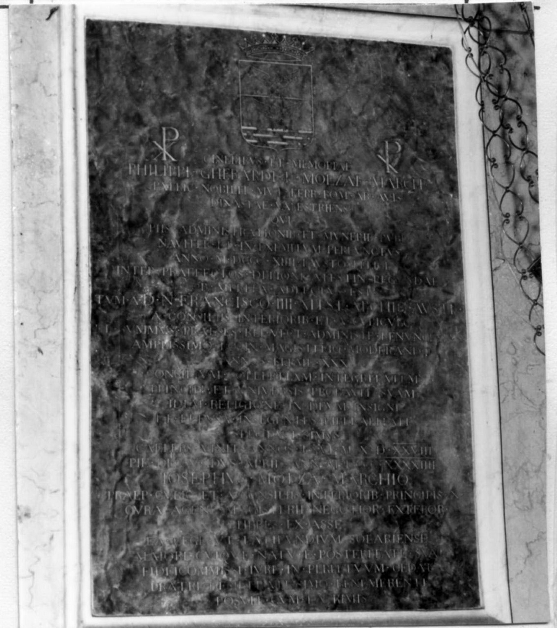 lapide tombale - bottega italiana (sec. XIX)