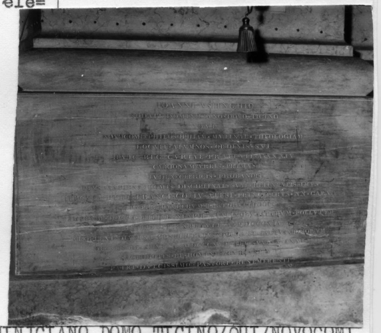 lapide commemorativa - bottega italiana (sec. XIX)