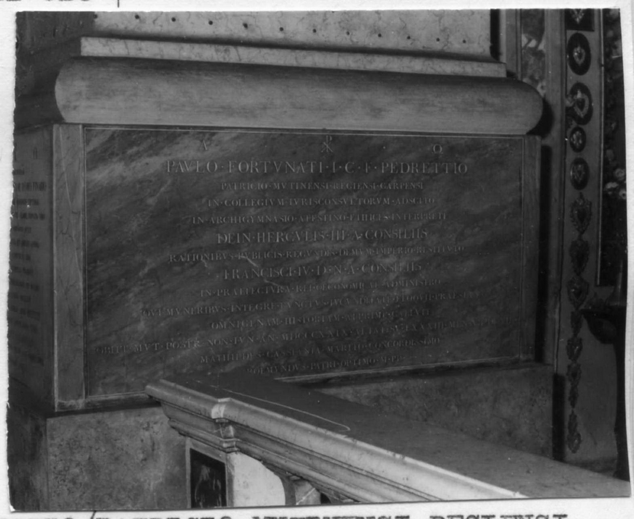 lapide commemorativa - bottega italiana (?) (sec. XIX)