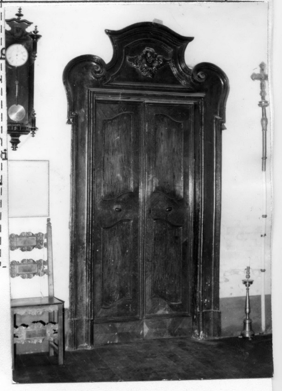 angelo (porta - a due battenti, serie) - bottega modenese (sec. XVIII)