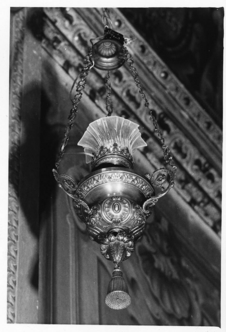 lampada pensile, serie - bottega italiana (metà sec. XIX)