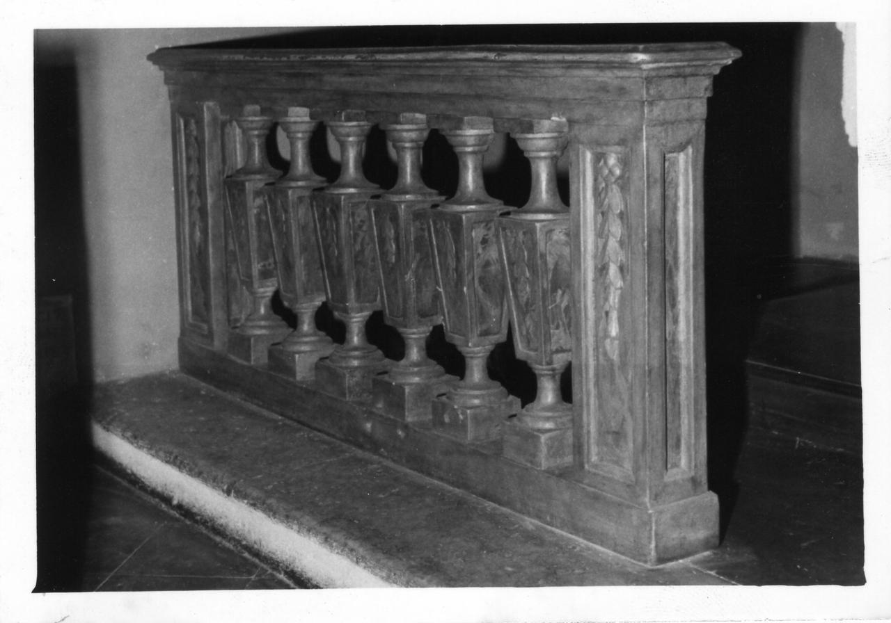 balaustrata, serie - bottega modenese (seconda metà sec. XVIII)