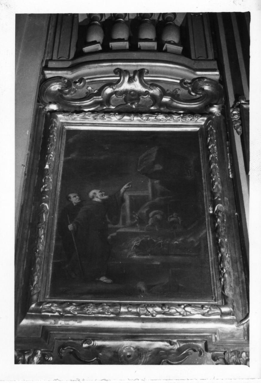 San Francesco di Paola ferma una frana (dipinto) di Rizzi Carlo (prima metà sec. XVIII)