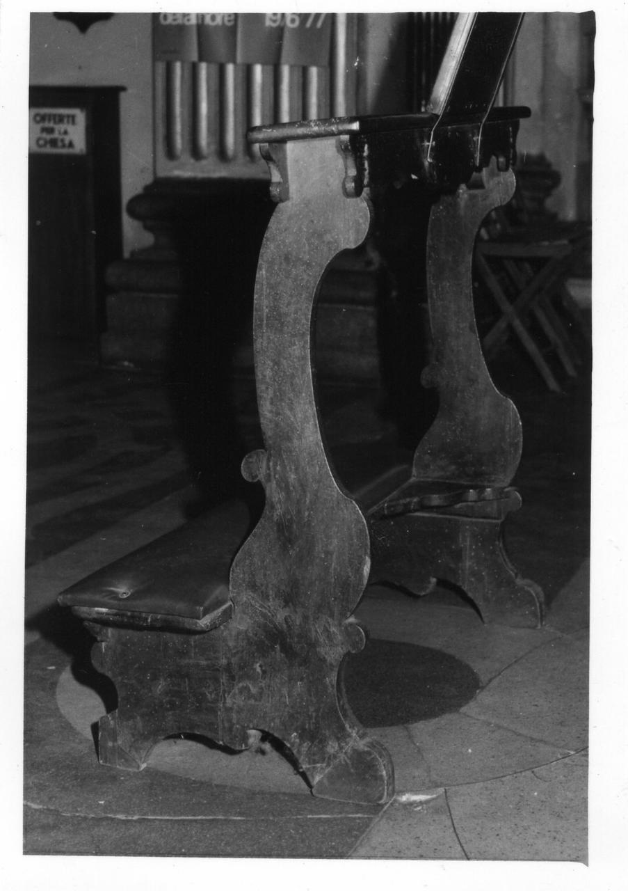 banco da chiesa - bottega modenese (seconda metà sec. XVIII)