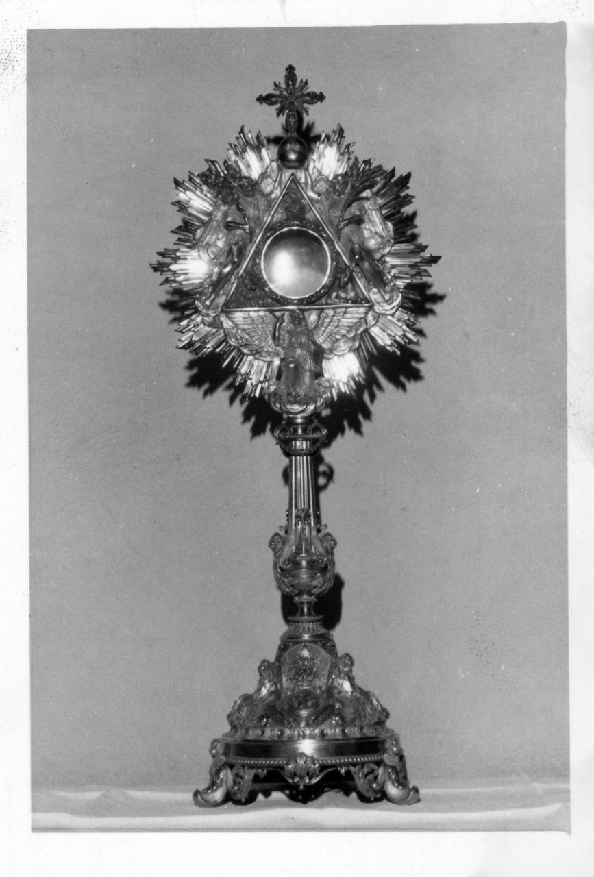 ostensorio - bottega italiana (seconda metà sec. XIX)