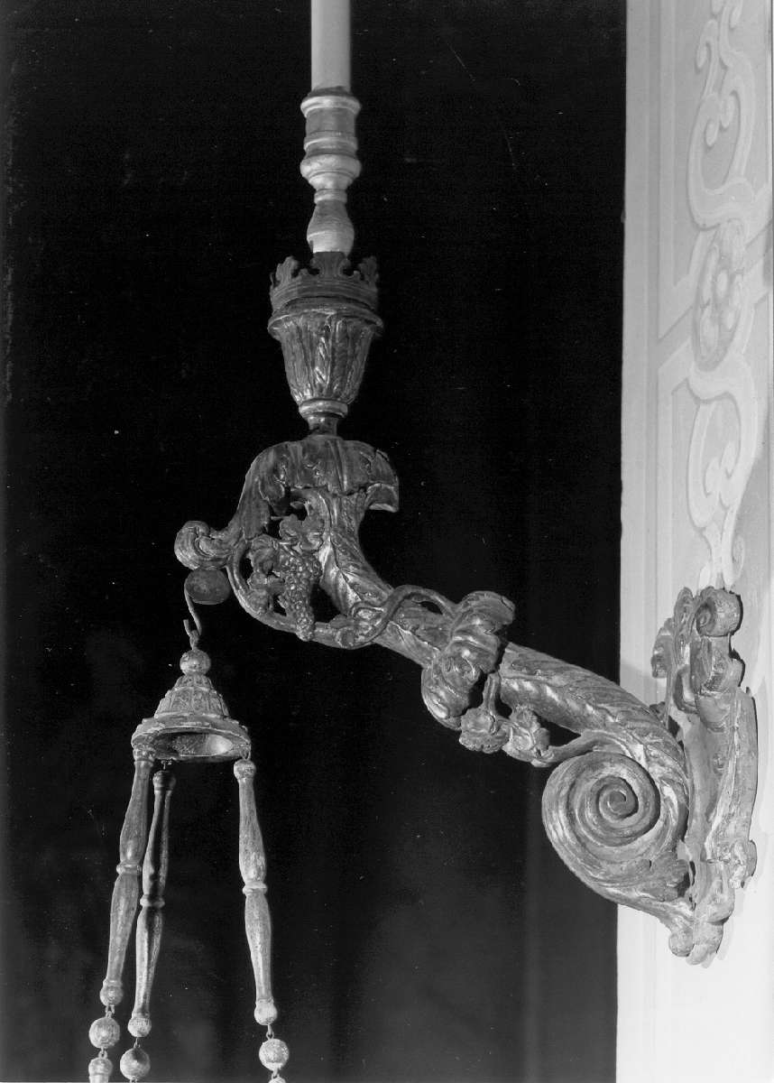 candeliere da parete, serie - manifattura emiliana (sec. XIX)