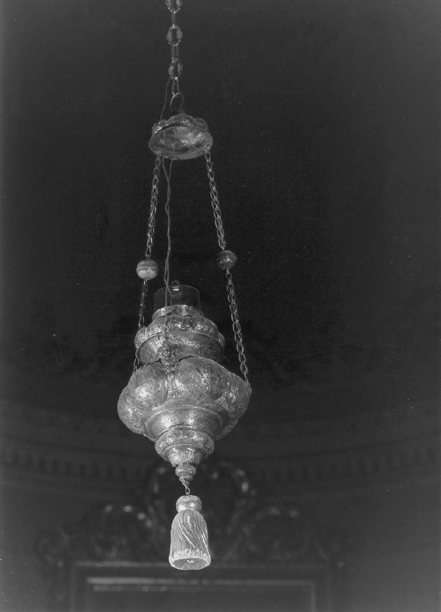 lampada pensile, serie - manifattura emiliana (seconda metà sec. XVII)