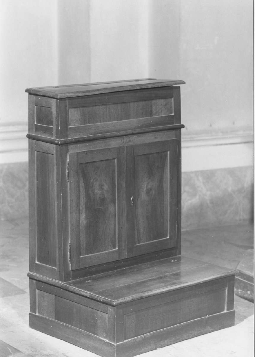 inginocchiatoio, serie - manifattura emiliana (fine/inizio secc. XIX/ XX)