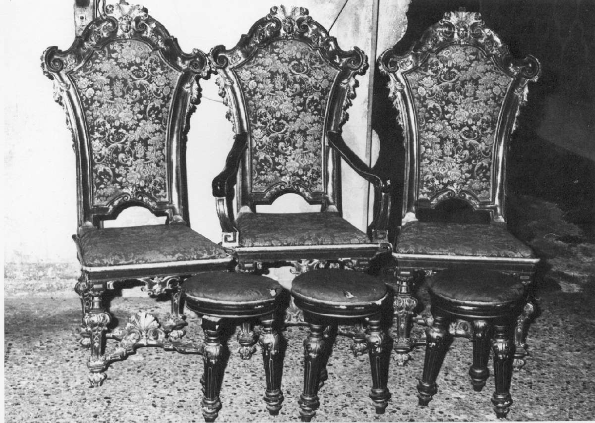 servizio di sedie - manifattura emiliana (prima metà sec. XIX)