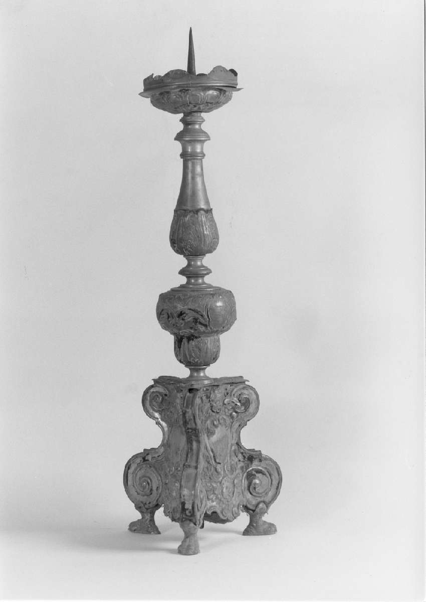 candeliere, serie - manifattura emiliana (seconda metà sec. XIX)
