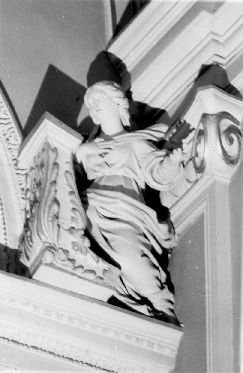 Annunciazione (decorazione plastica, complesso decorativo) - manifattura sassolese (metà sec. XVII)
