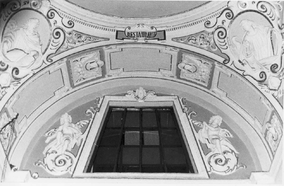 decorazione plastica, complesso decorativo - manifattura sassolese (metà sec. XVII)