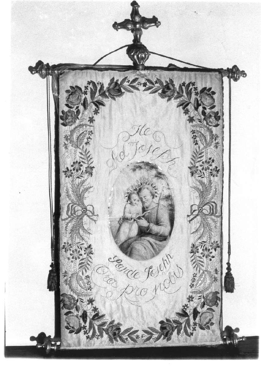 San Giuseppe (stendardo processionale) - manifattura modenese (seconda metà sec. XIX)