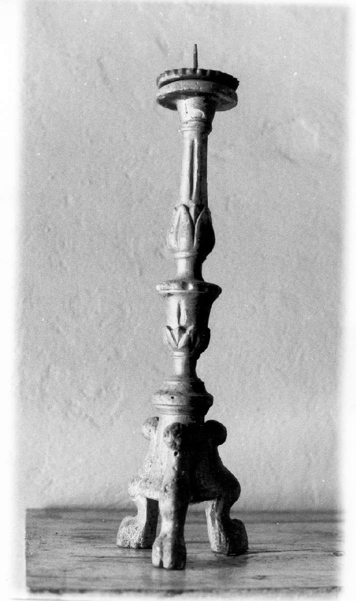 candeliere di consacrazione, serie - manifattura emiliana (secc. XVIII/ XIX)