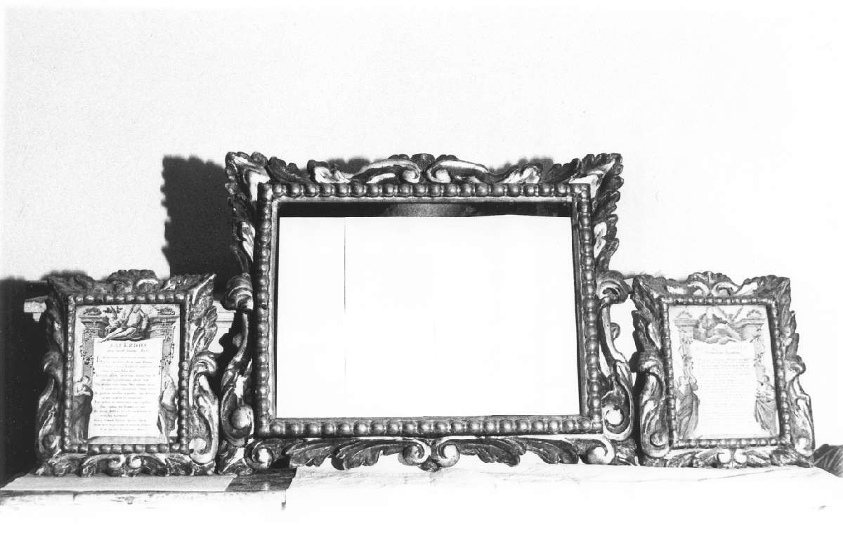 cartagloria, serie - manifattura emiliana (fine/inizio secc. XVII/ XVIII)