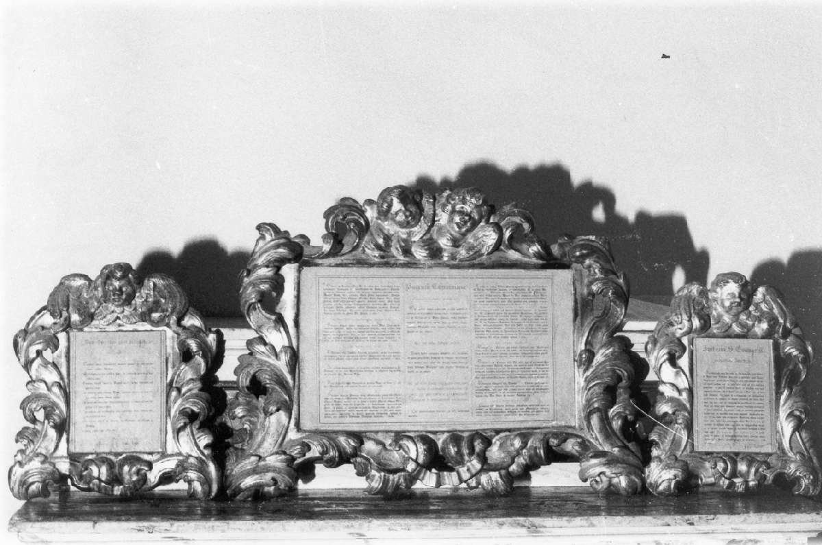 cartagloria, serie - manifattura emiliana (primo quarto sec. XVIII)