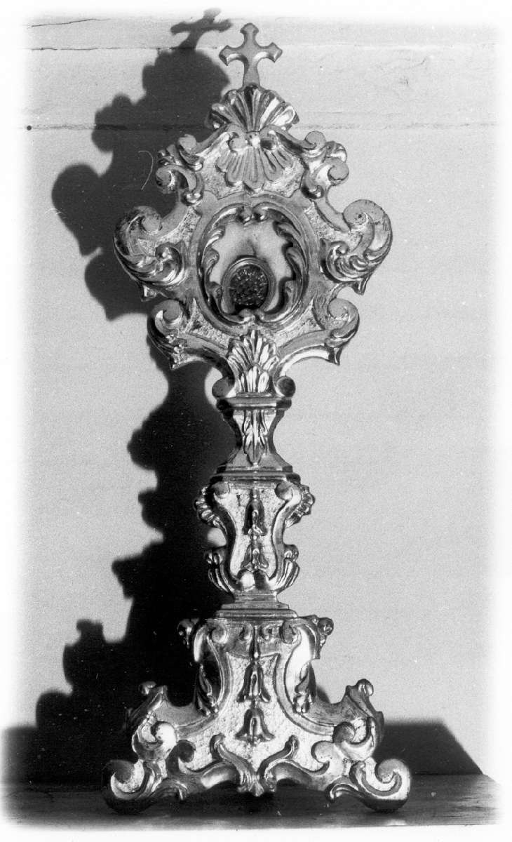 reliquiario - a ostensorio, serie - manifattura emiliana (seconda metà sec. XVIII)