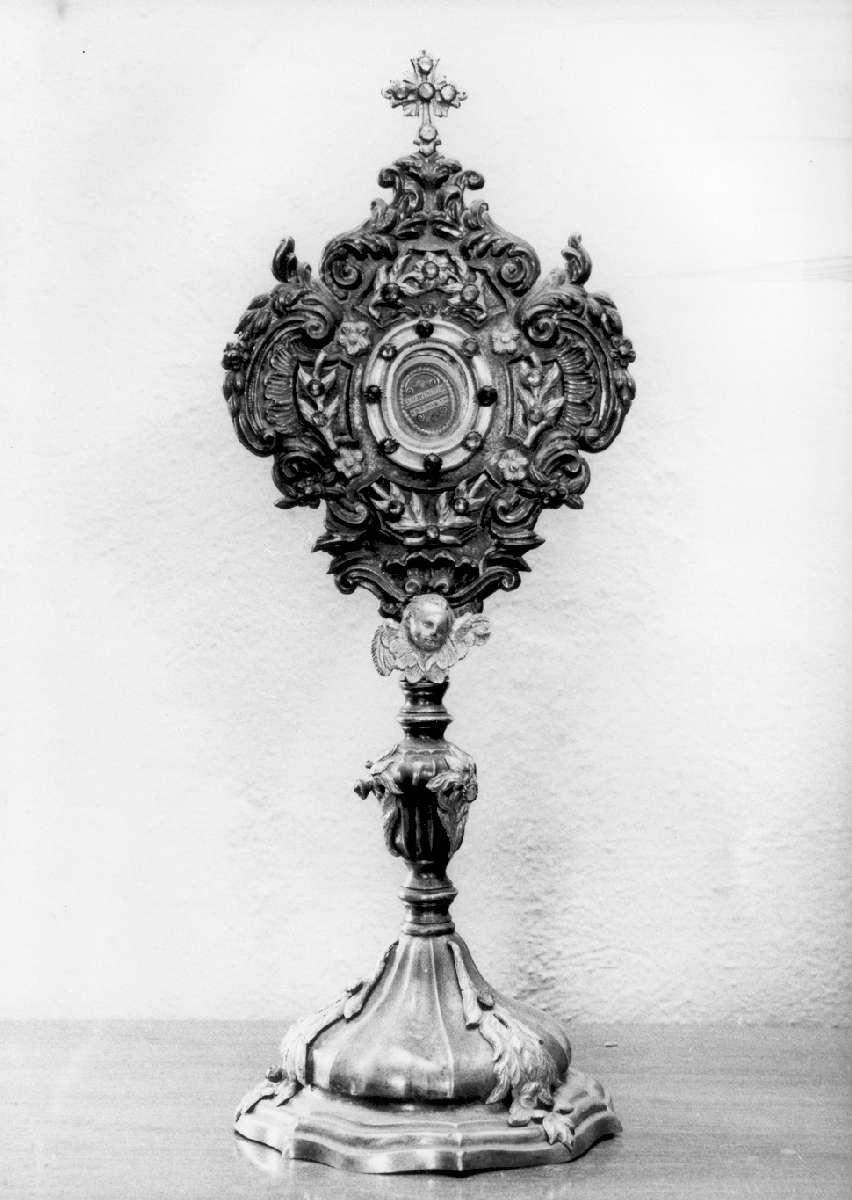 reliquiario - a ostensorio - manifattura emiliana (sec. XIX)