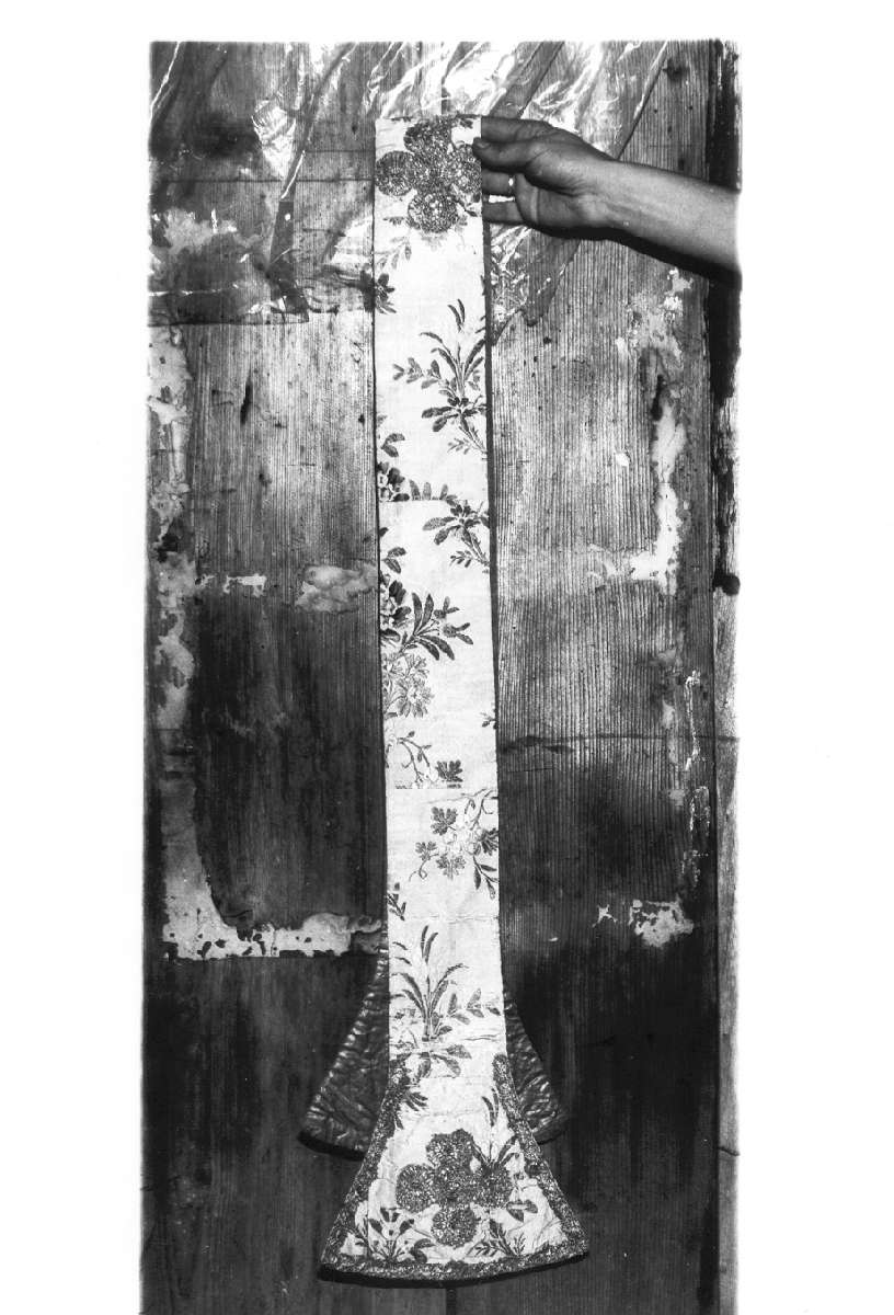 stola, elemento d'insieme - manifattura italiana (sec. XVIII)