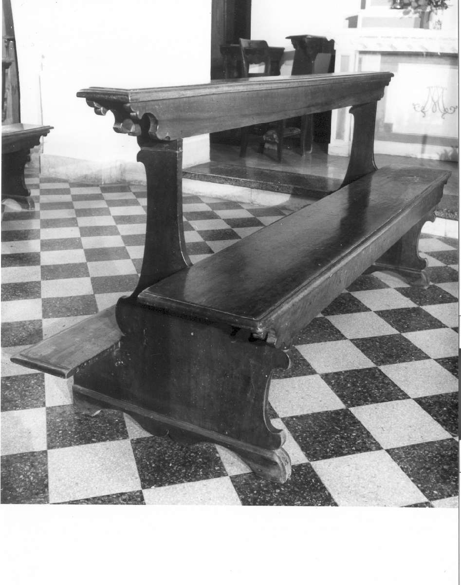 banco da chiesa, serie - manifattura emiliana (sec. XIX)