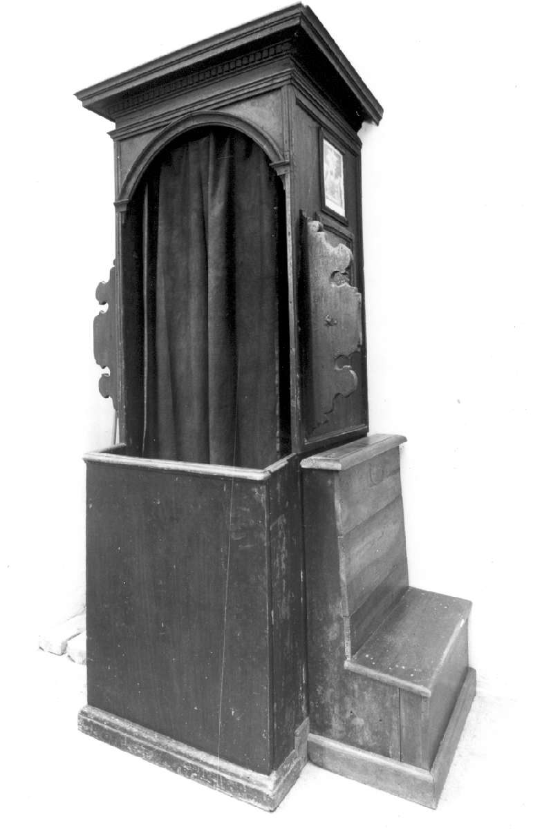 confessionale - manifattura emiliana (fine/inizio secc. XVII/ XVIII)