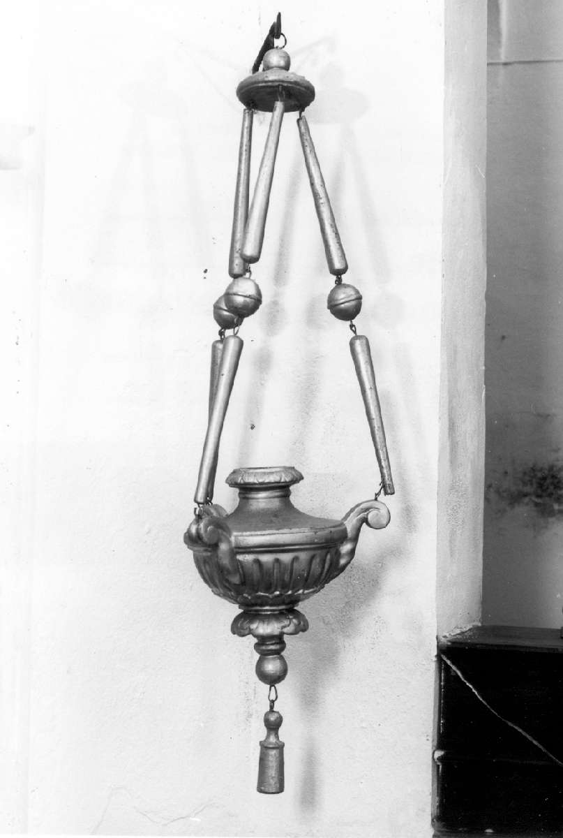 lampada pensile, serie - manifattura emiliana (metà sec. XIX)