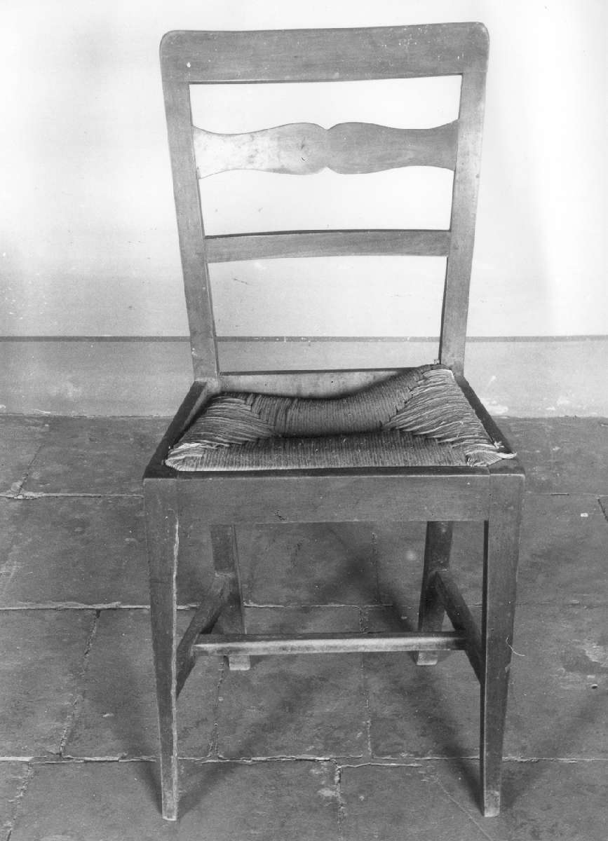 sedia, serie - manifattura modenese (inizio sec. XX)