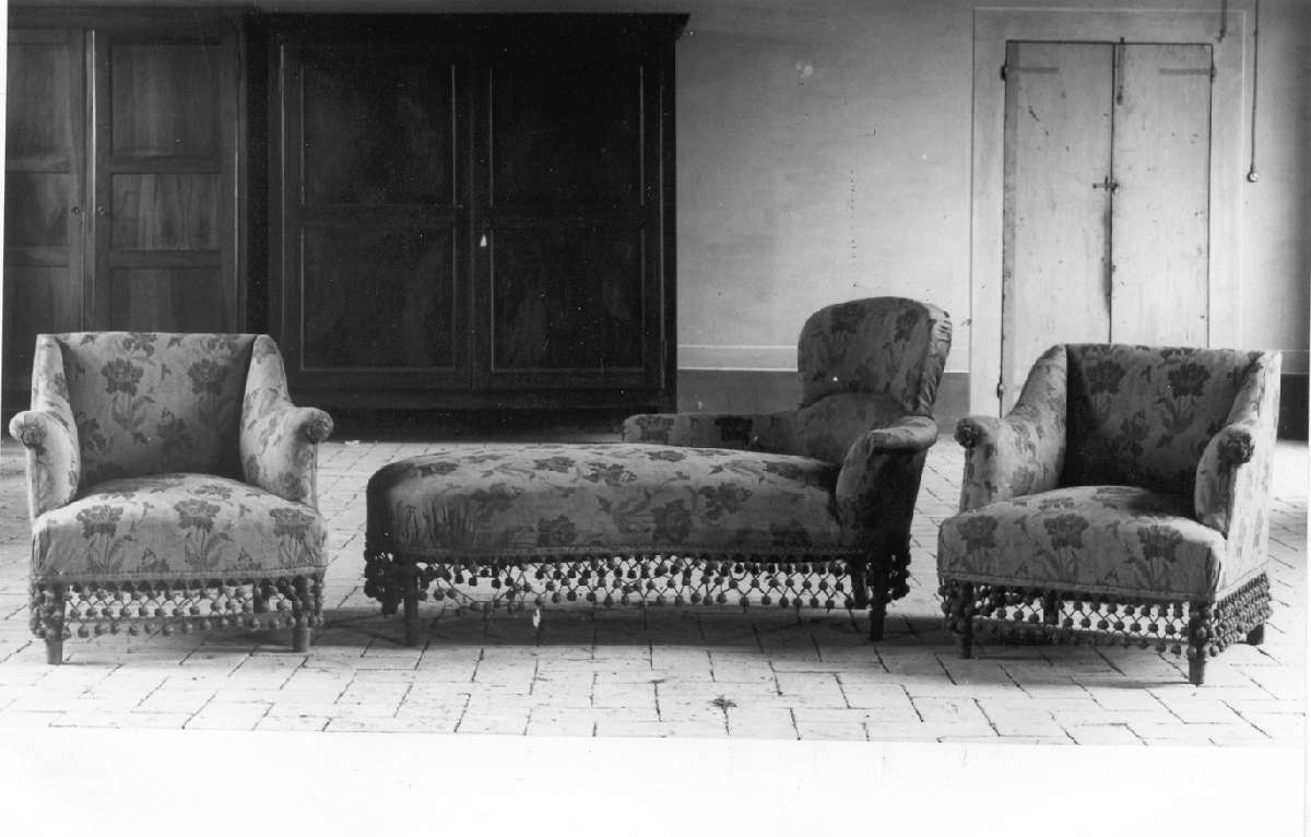 poltroncina, serie - manifattura modenese (fine sec. XIX)