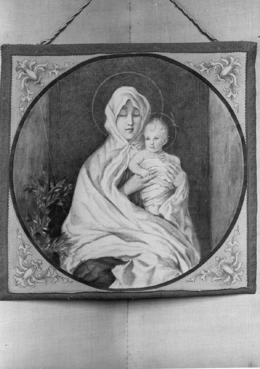 Madonna in trono (dipinto) - manifattura modenese (primo quarto sec. XX)