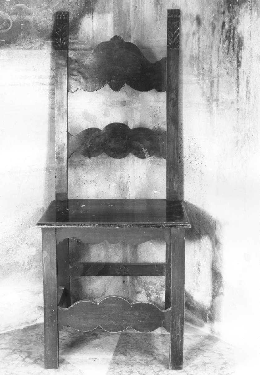 sedia, serie - manifattura emiliana (inizio sec. XX)