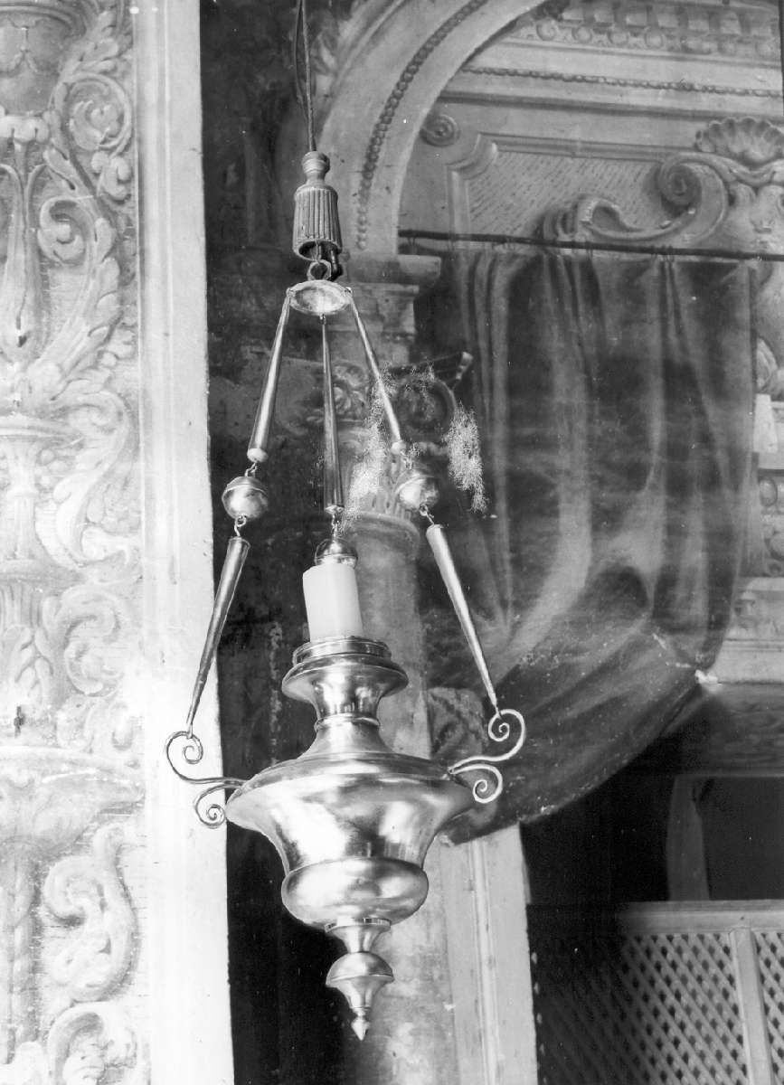 lampada pensile, serie di Nigrelli Luigi (attribuito) (seconda metà sec. XIX)