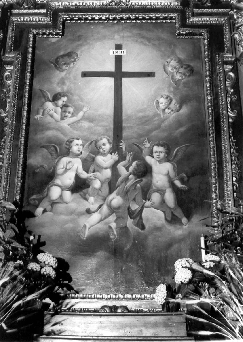 Santa Croce in gloria (dipinto) di Dauphin Oliviero detto Delfino (attribuito) (terzo quarto sec. XVII)