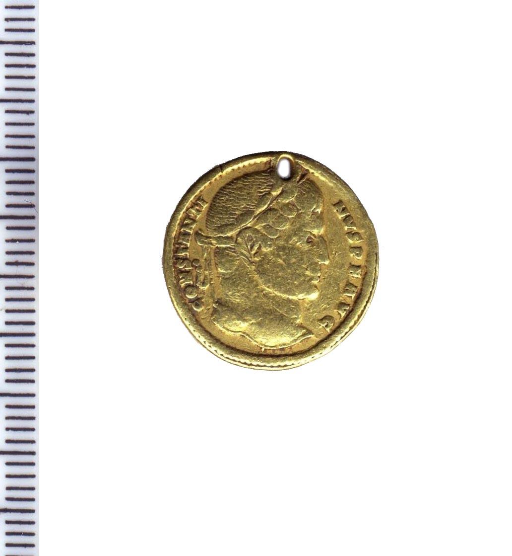 moneta - solido - produzione romana tardoimperiale (sec. IV d.C)