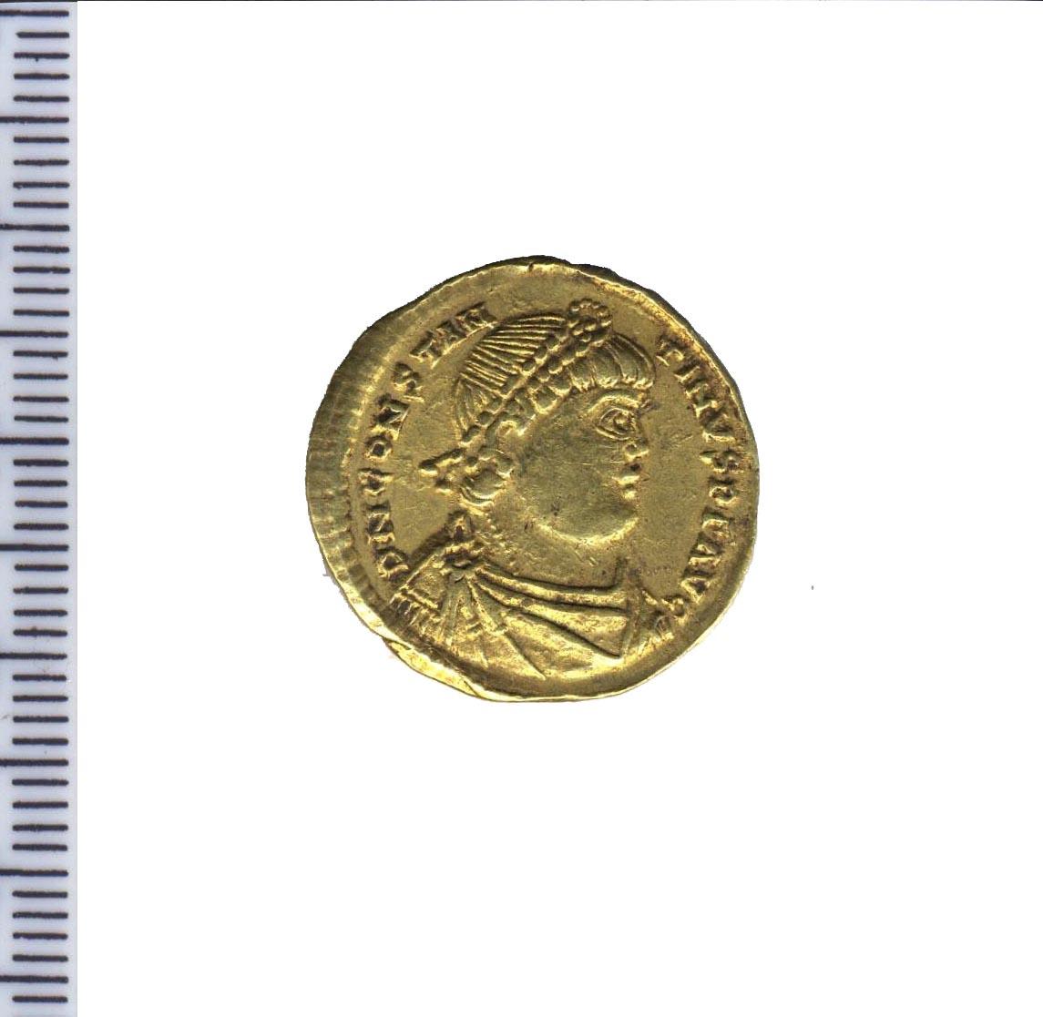 moneta - solido - produzione romana tardoimperiale (sec. IV d.C)