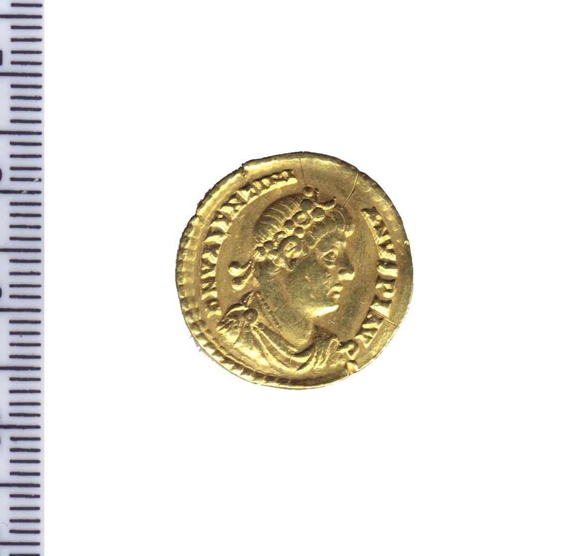 moneta - solido - produzione romana tardoimperiale (sec. IV d.C)