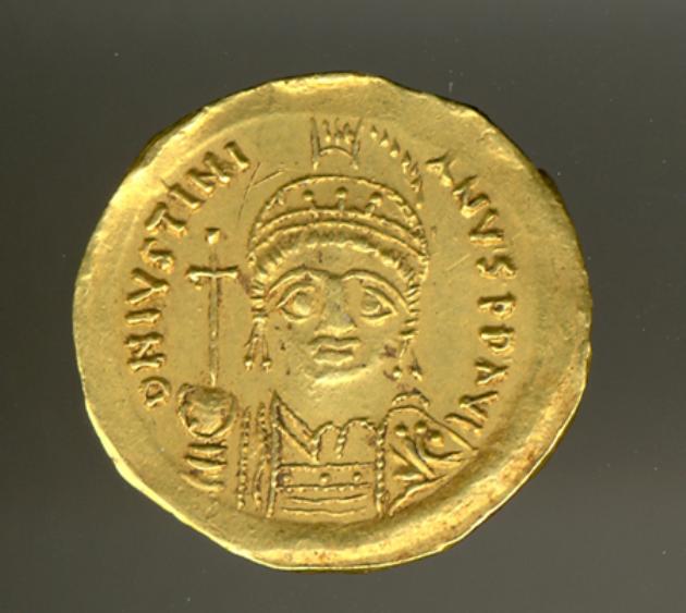 moneta - solido - produzione bizantina (sec. VI d.C)