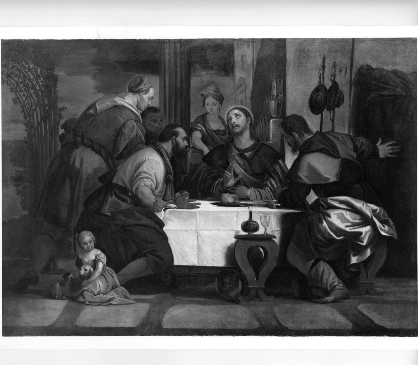 cena in Emmaus (dipinto) di Stringa Francesco (seconda metà sec. XVII)