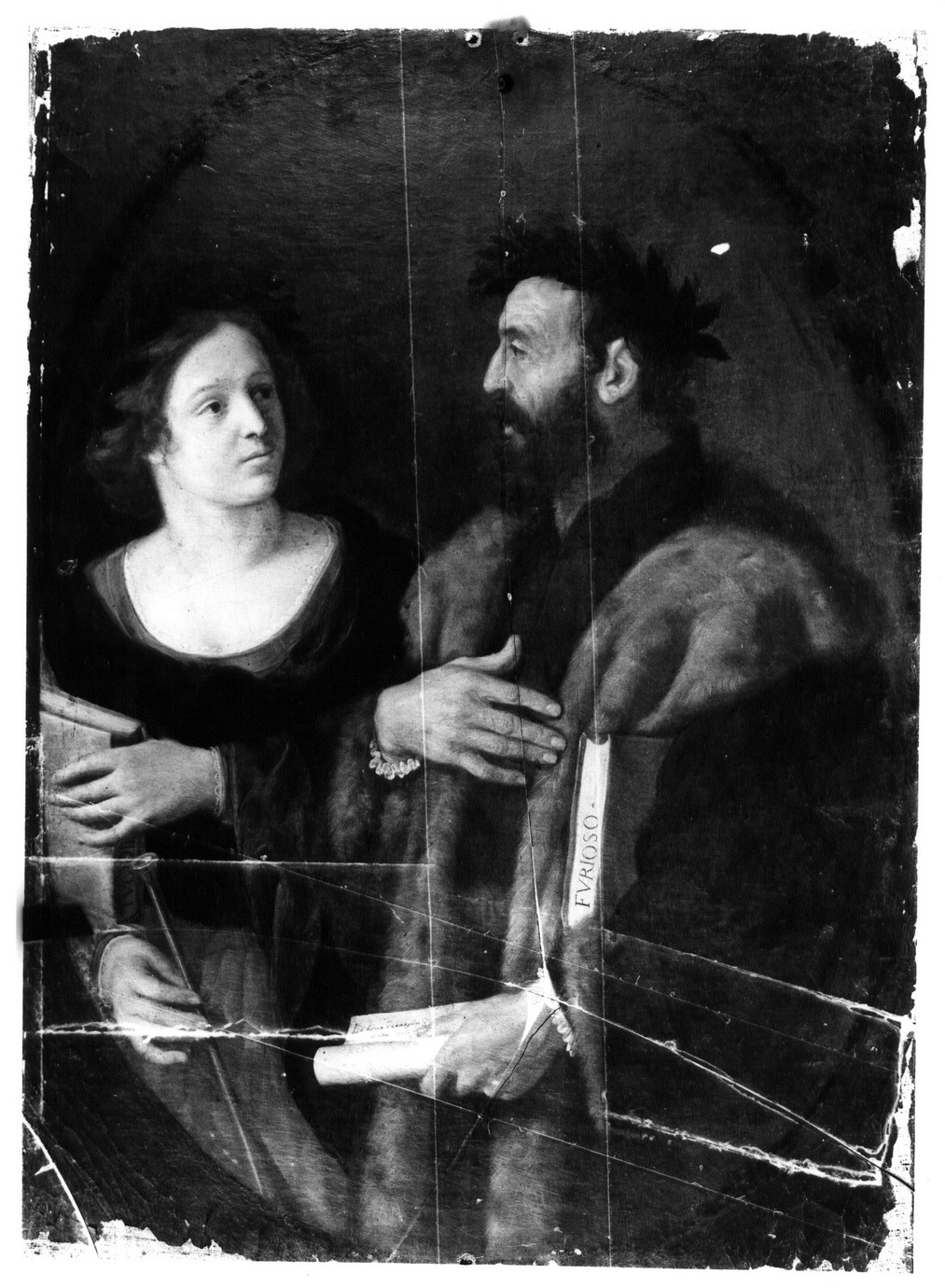 Ariosto e la Fama (dipinto) di Boulanger Jean (attribuito) (secondo quarto sec. XVII)
