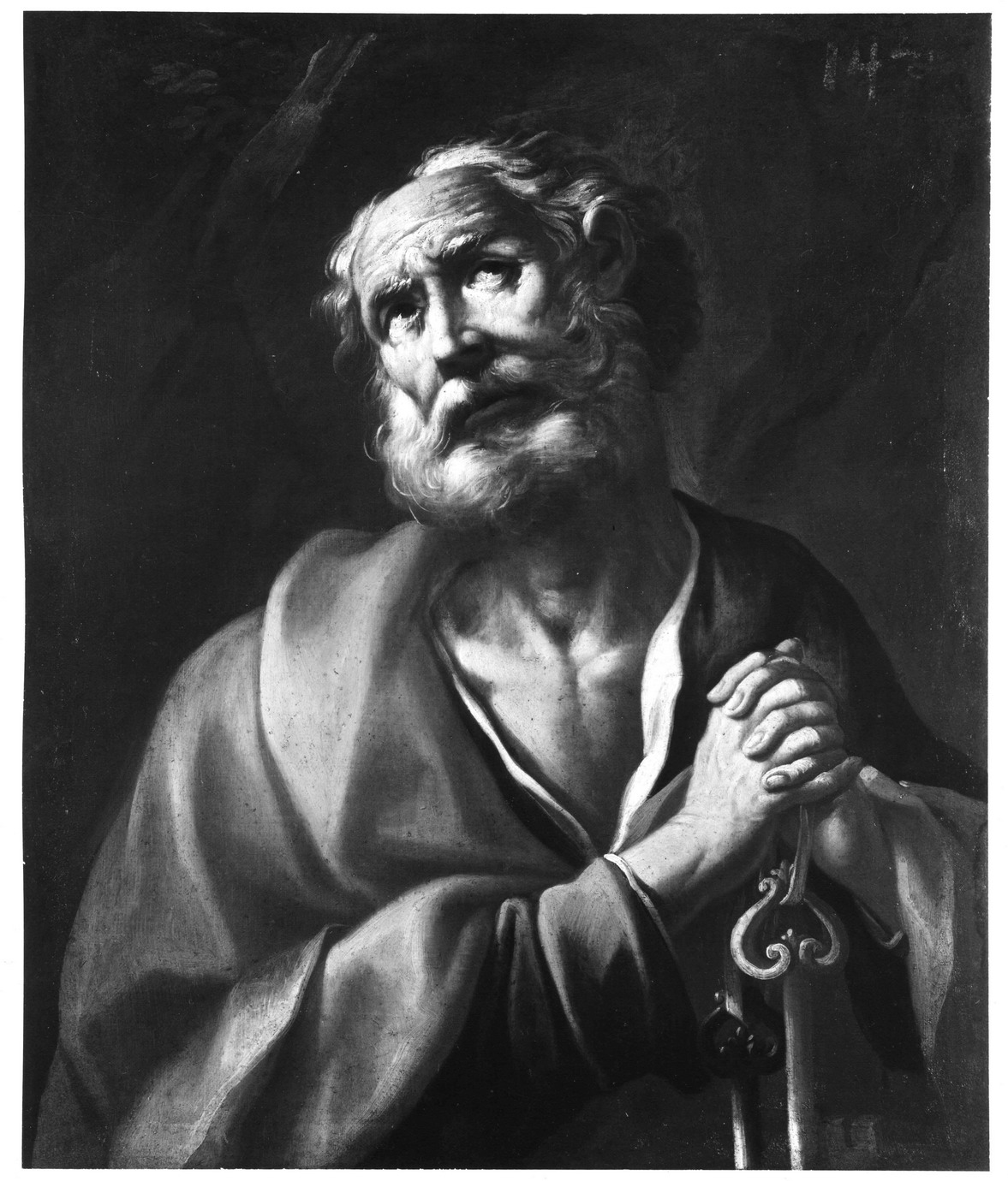 pentimento di San Pietro (dipinto) di Romani Giuseppe (fine/inizio secc. XVII/ XVIII)