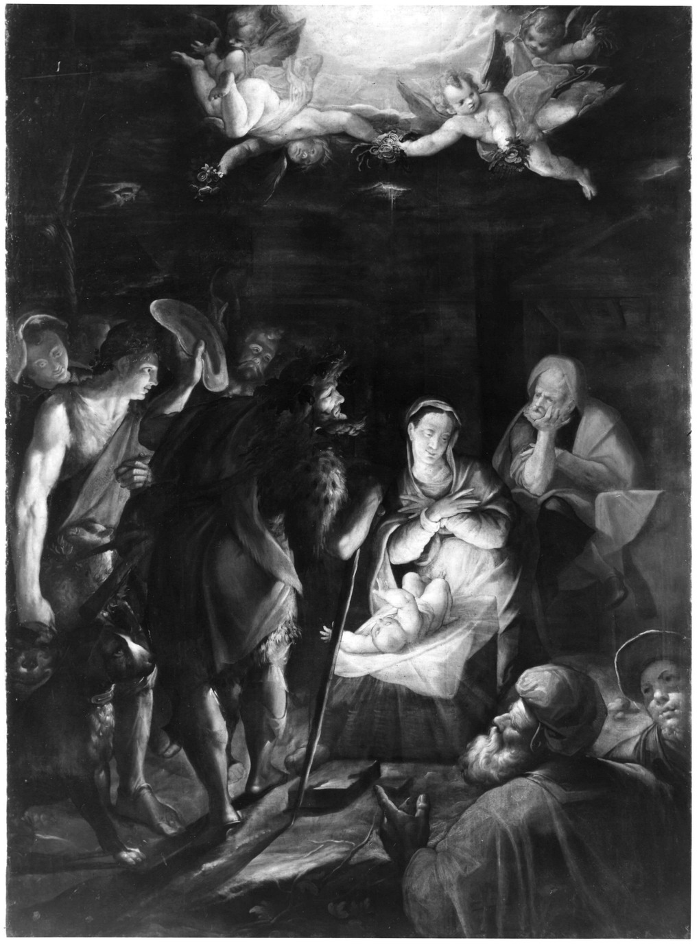 adorazione dei pastori (dipinto) di Procaccini Ercole il Vecchio, Procaccini Camillo (attribuito) (sec. XVI)