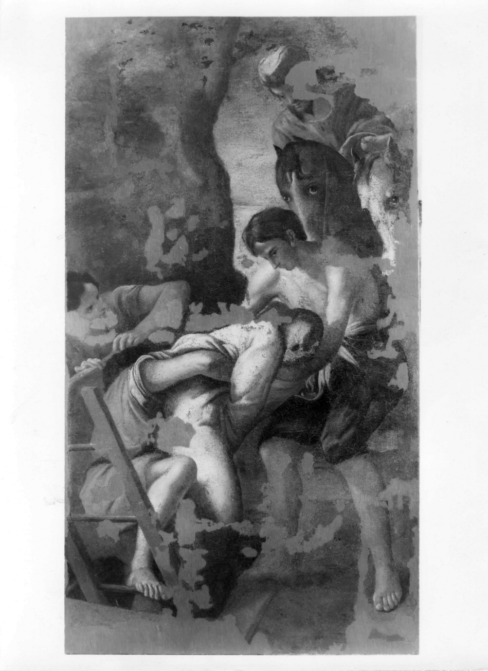 inumazione di un cadavere (dipinto) di Stringa Francesco (seconda metà sec. XVII)