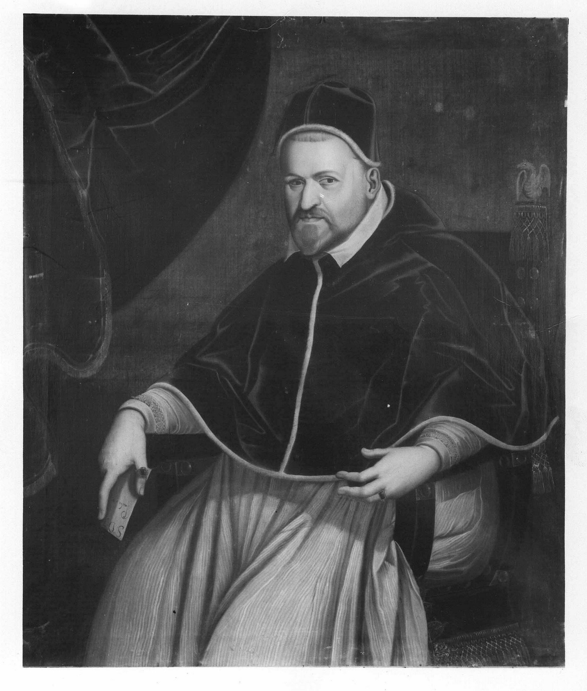 ritratto di papa Paolo V (dipinto) - ambito italiano (seconda metà sec. XVIII)